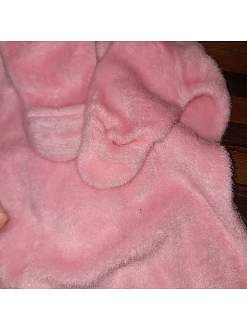 Vintage Pink Sleeper Hood and Footies